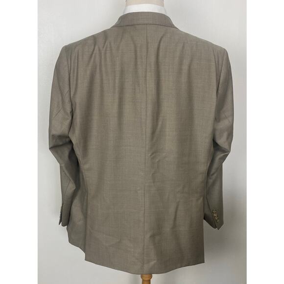 Men J. Hilburn Vitale Barberis Canonico wool cuffed 2-piece 3-button suit, 48R - Picture 5 of 11